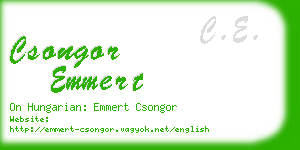 csongor emmert business card